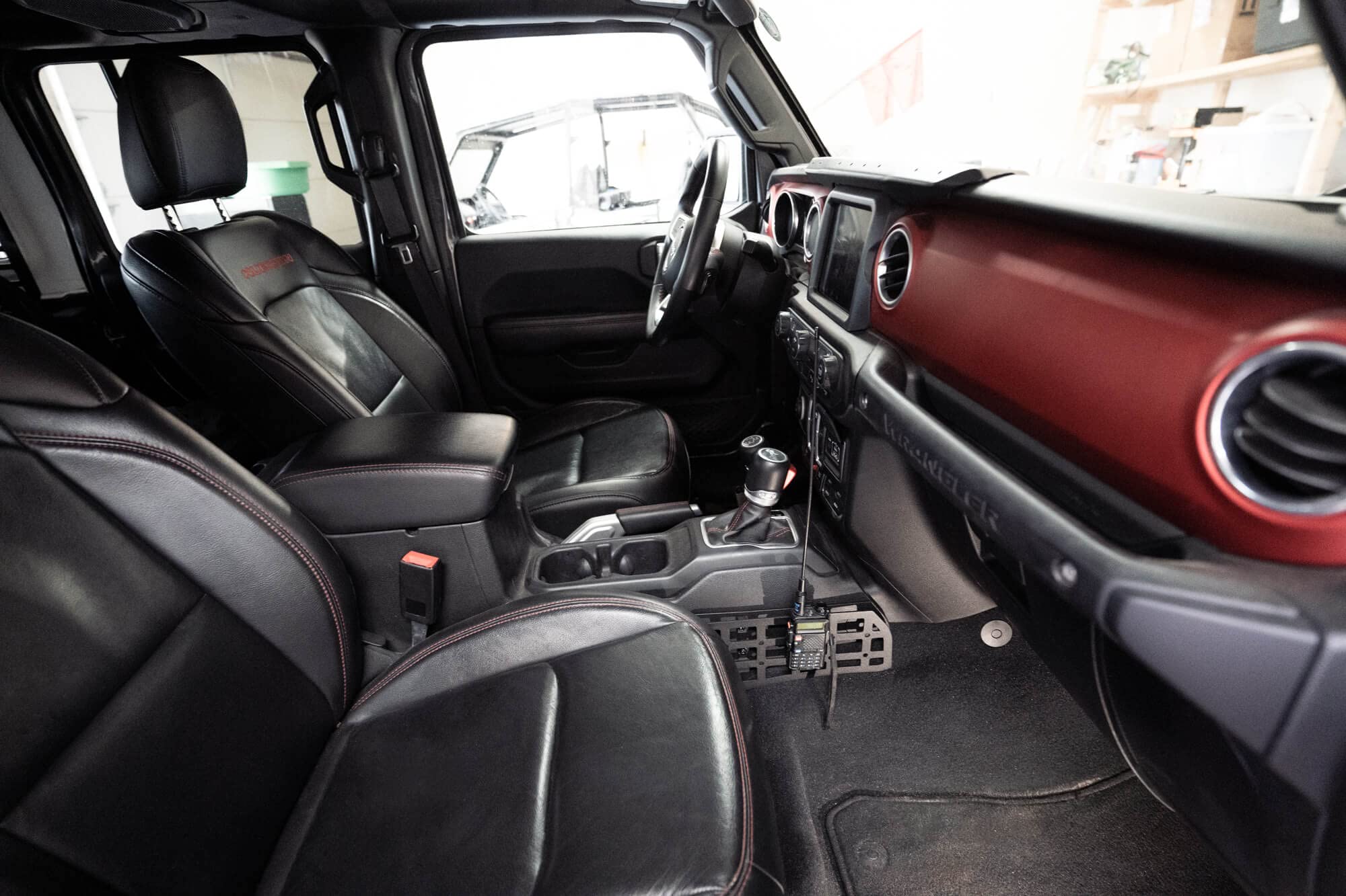 Molle Panels Center Console for 2018-2024 Jeep Wrangler & 2020-2024 Jeep Gladiator | Mount for Pouches, Med-Kits, Tools, Holsters & Other Accessories | Automatic & Manual Transmissions | DV8 Offroad