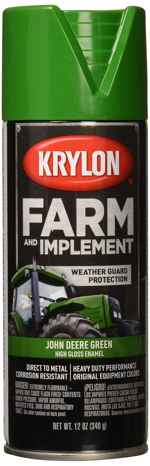 Krylon Aerosol Farm & Implement Paint Tractor Green, 12 Fl Oz (Pack of 1)