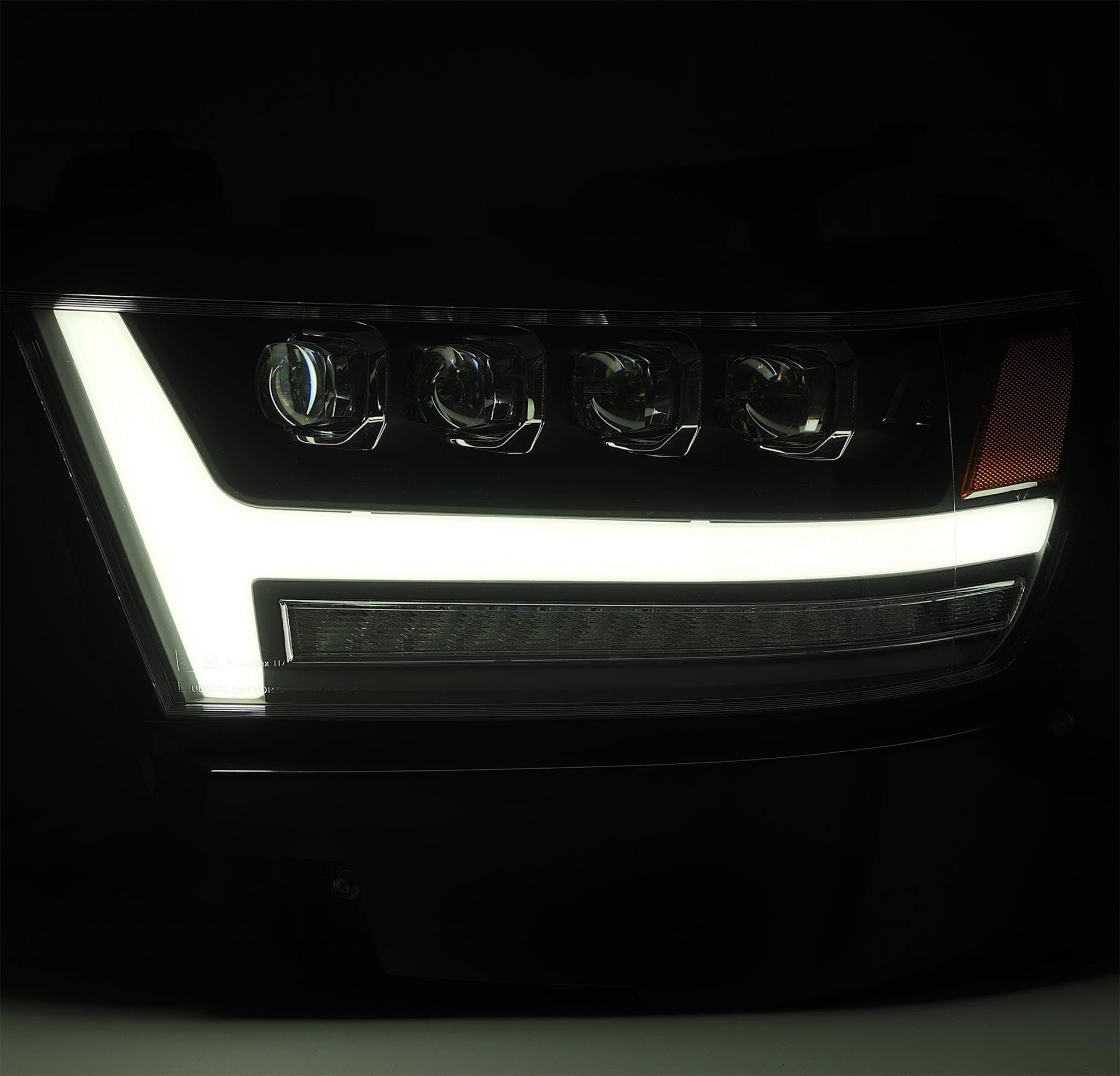 880518 AlphaRex USA Nova 20 Series LED Projector Headlights fits Ram 1500