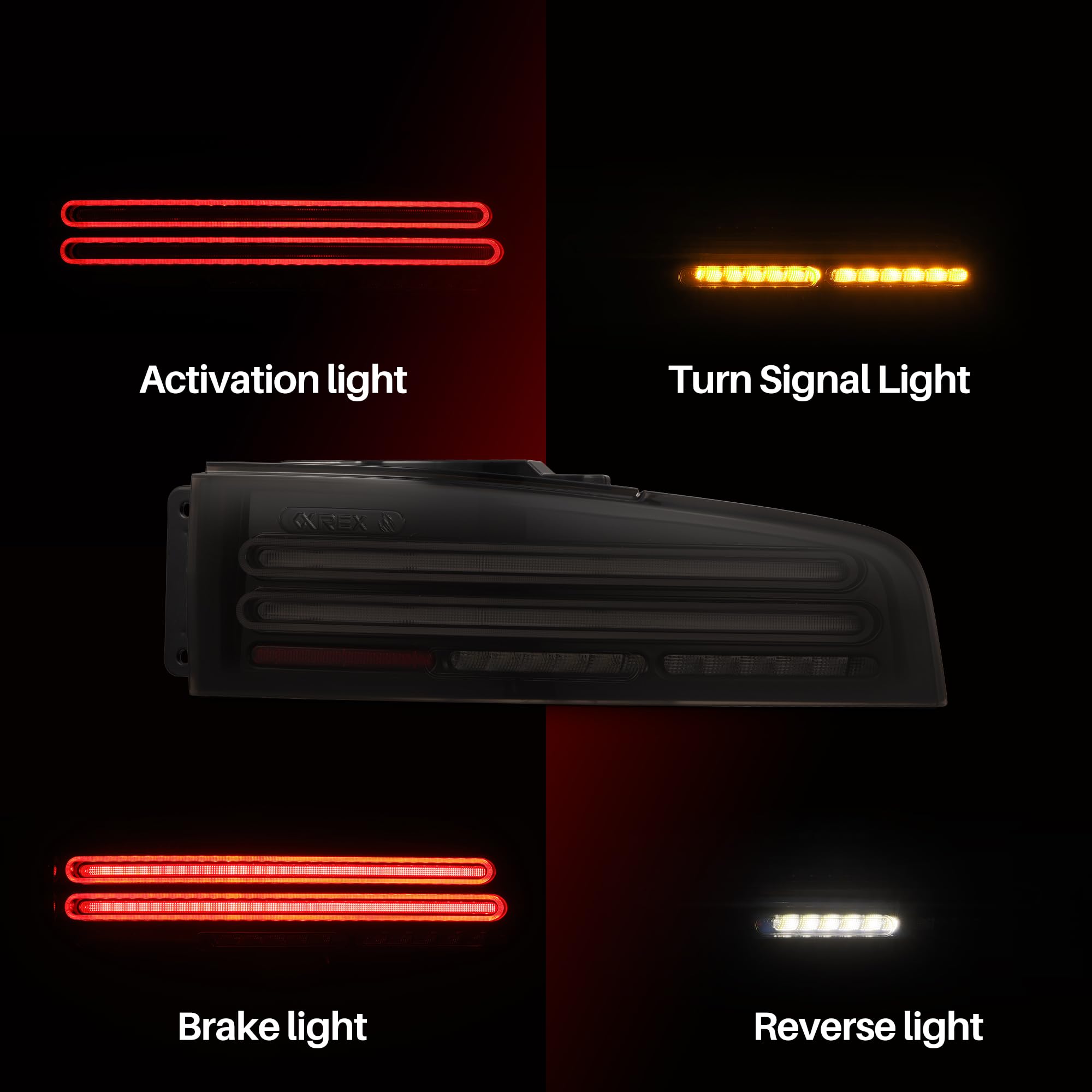 NOVA-Series Alpharex LED Tail Lights Compatible With 23-25 Nissan Z Twin-Loop Style Alpha-Black