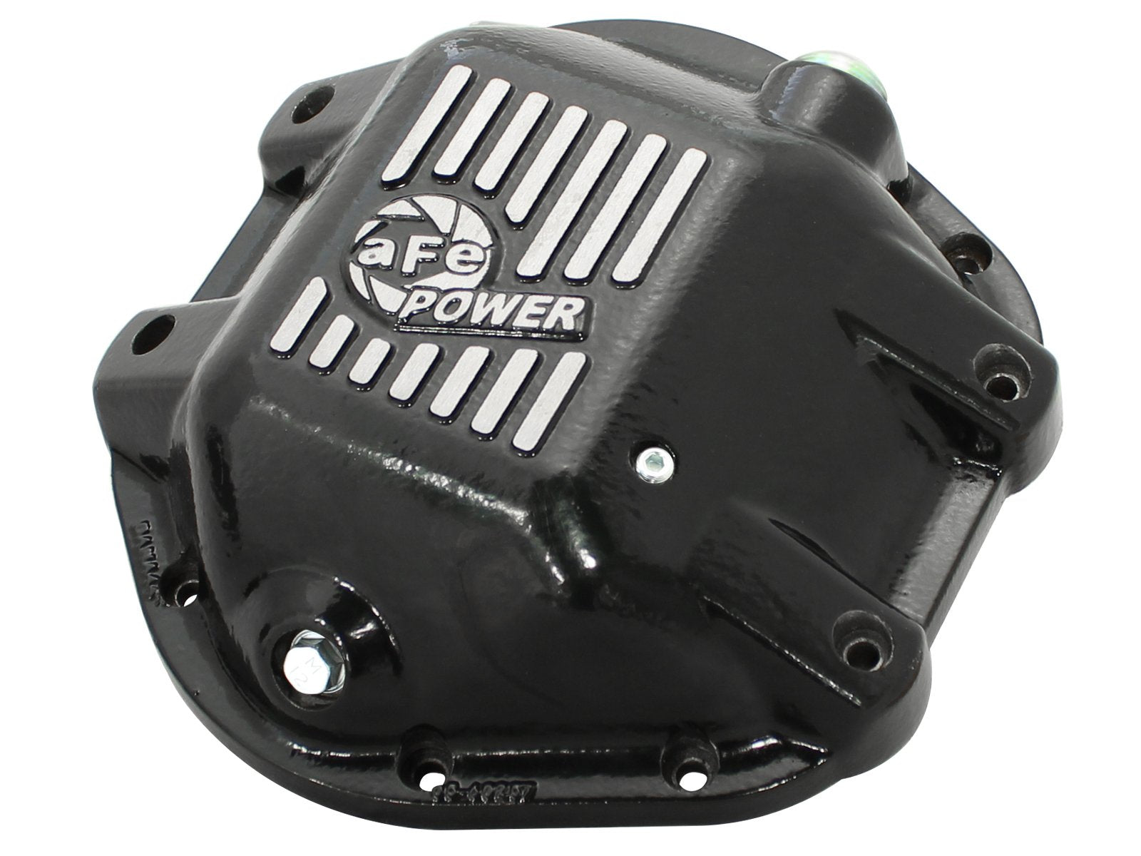 aFe POWER Rear Differential Cover Pro Series Black w/Machined Fins - #46-70162 - Jeep Wrangler (TJ/JK) 97-18