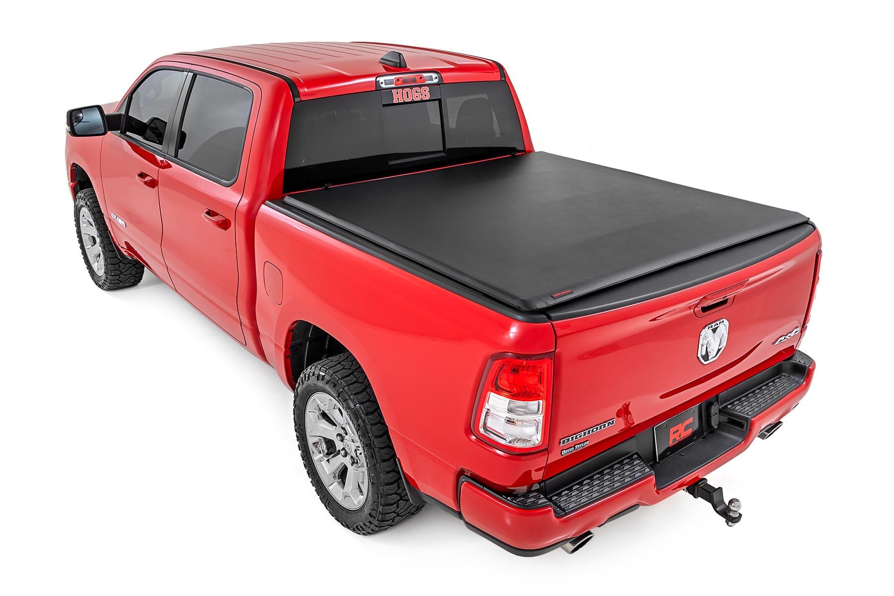Soft Roll-Up Tonneau Cover Rough Country for Ram 1500 (2019-2026) 1500 TRX (2021-2024) - Sleek, Weather-Resistant Truck Bed Protection, Fits 5'7 Bed