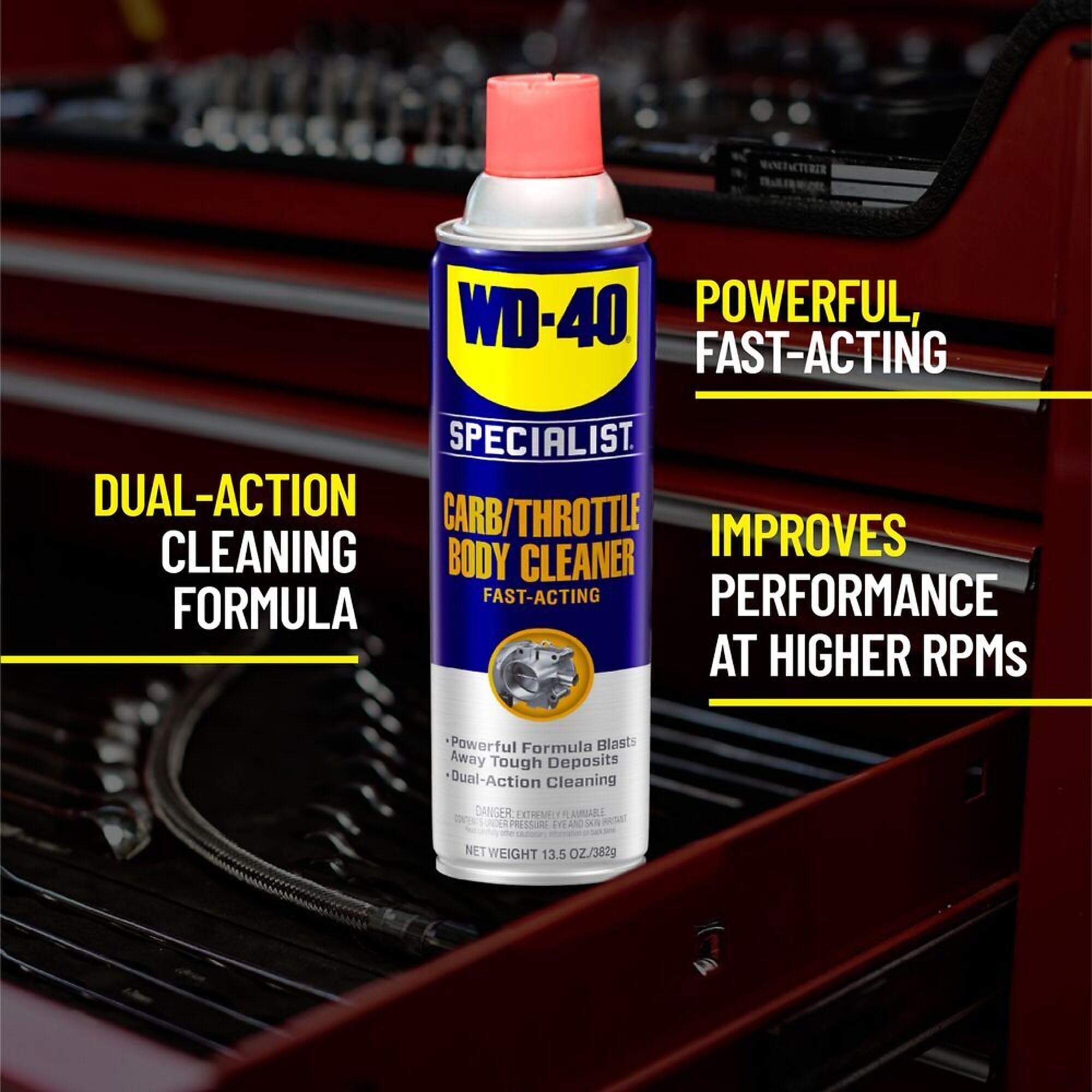 WD-40 Carb/Throttle Body Specialist & Parts Cleaner, 13.5 OZ