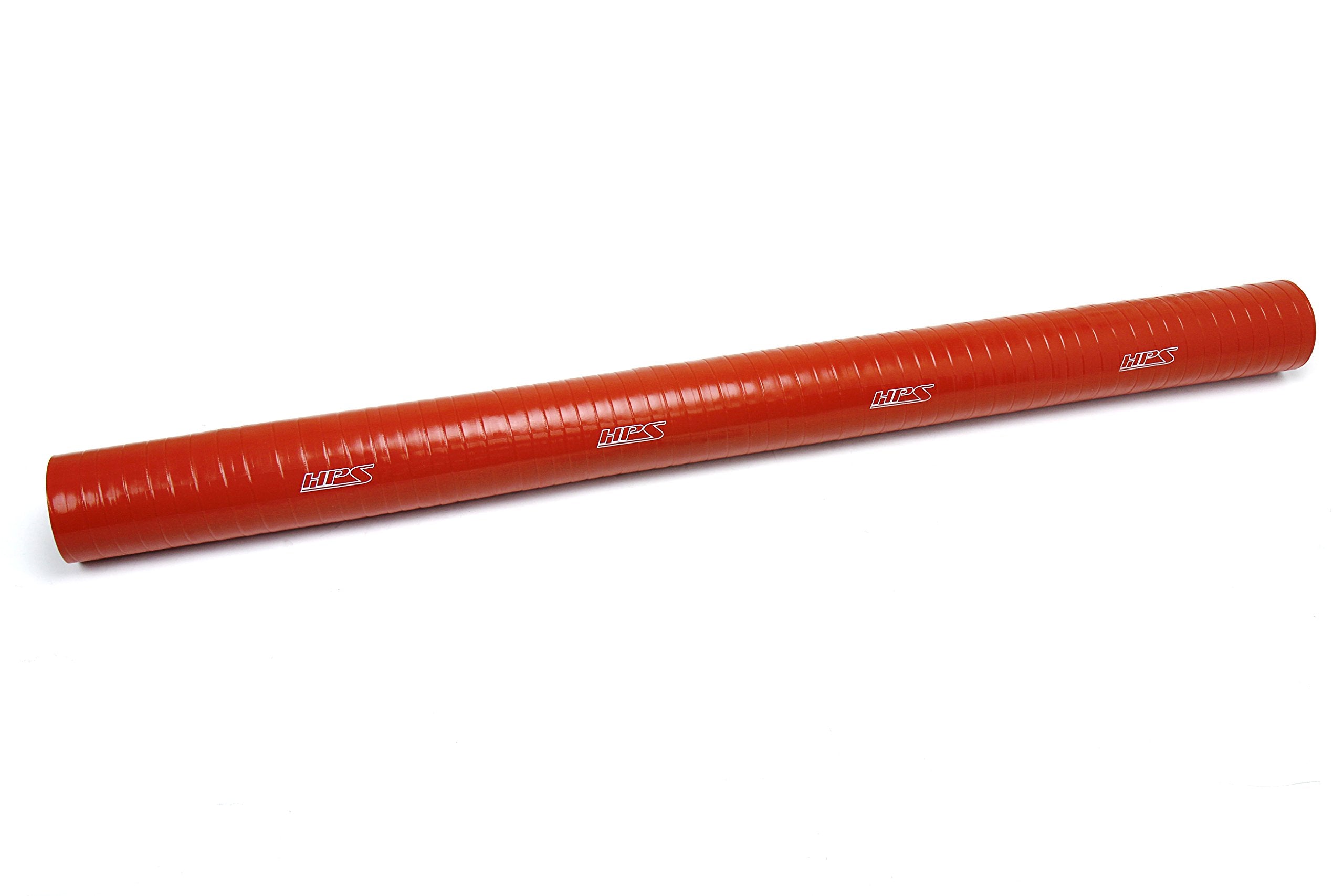 Ultra High Temperature HPS ST-3F-700-HOT 6-Ply Aramid Reinforced Coolant Tube Hose, 36" Length, 7" ID, 7.45" OD, 10 psi, Silicone, Orange