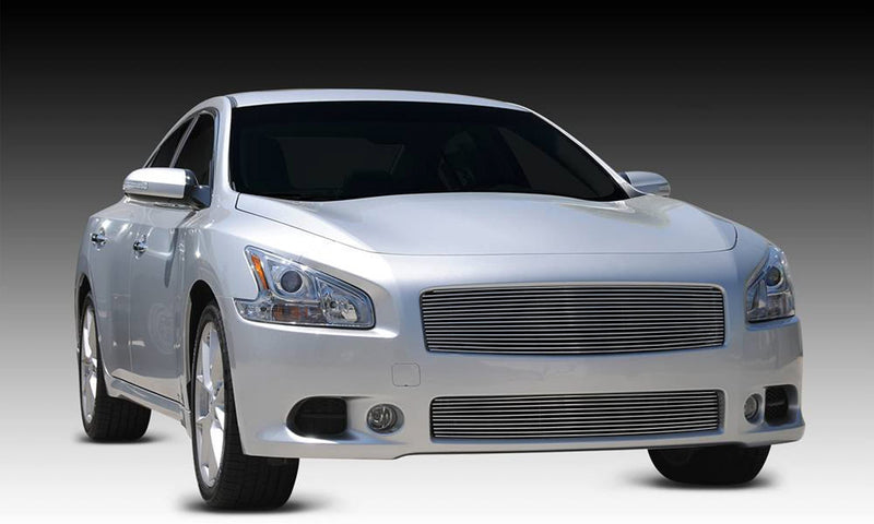 Horizontal T-Rex 20758 Aluminum Polished Finish Replacement Billet Grille for Nissan Maxima