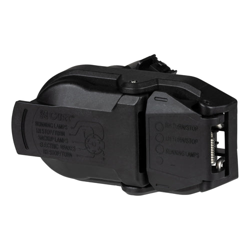 CURT 57015 Dual-Output OEM Replacement Vehicle-Side 7-Pin, 4-Pin Connectors, Plugs into Any USCAR Socket