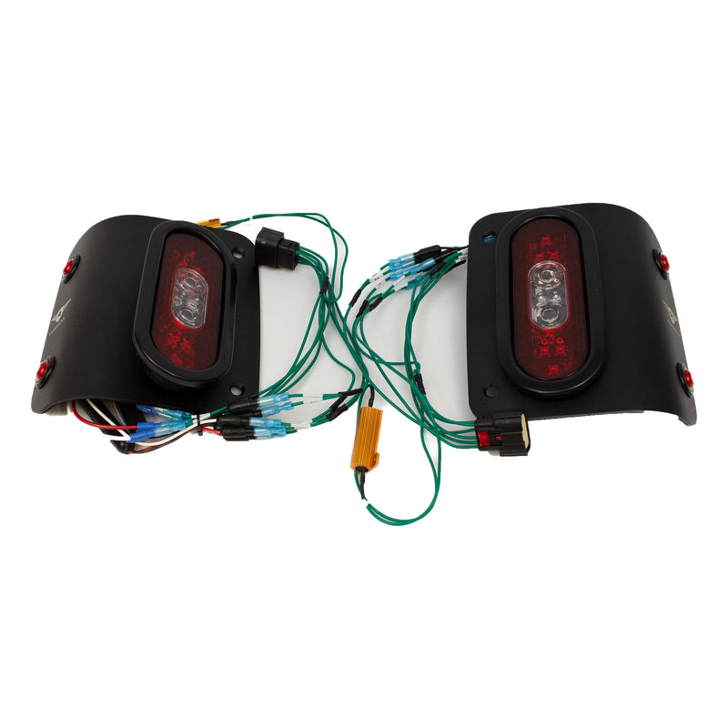 Combat Off Road LED Tail Gunner Tail Lights Compatible with Jeep JL/JLU - Flush Mount, SAE/DOT Approved