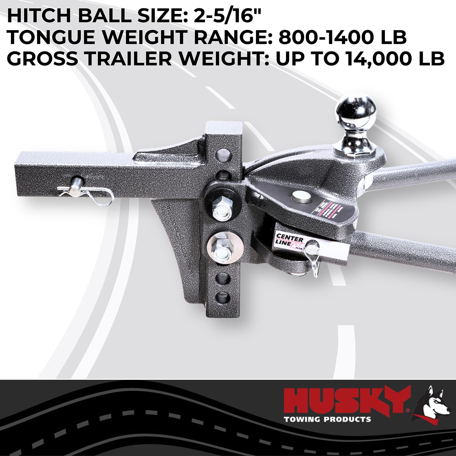 Husky 33303 Towing Clts-plus 800-1400 2-5/16 Ball