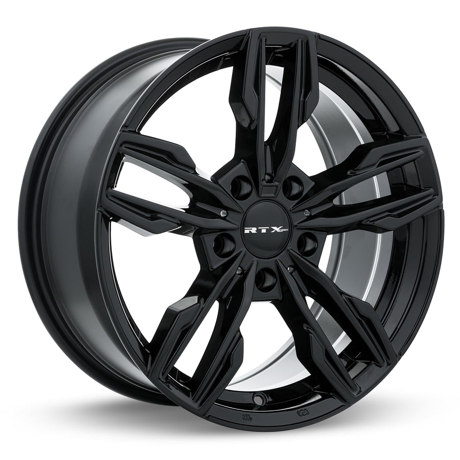 Custom RTX Wheel - 17x8, 35 Offset, 5x120.65 Bolt Pattern, 72.6mm Hub - Black Rim