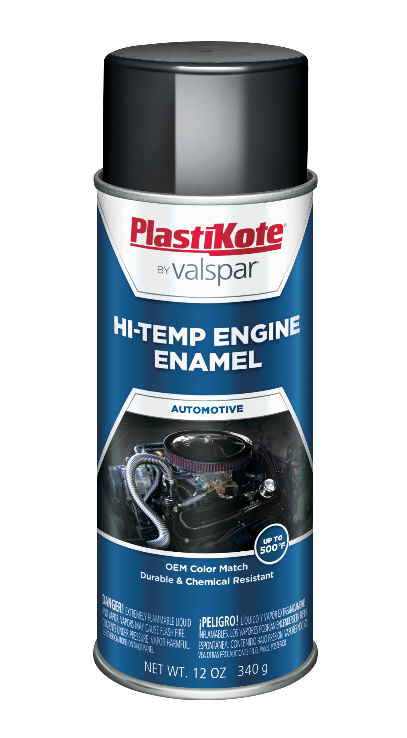 203 PlastiKote Universal Black Engine Enamel, 12 oz.