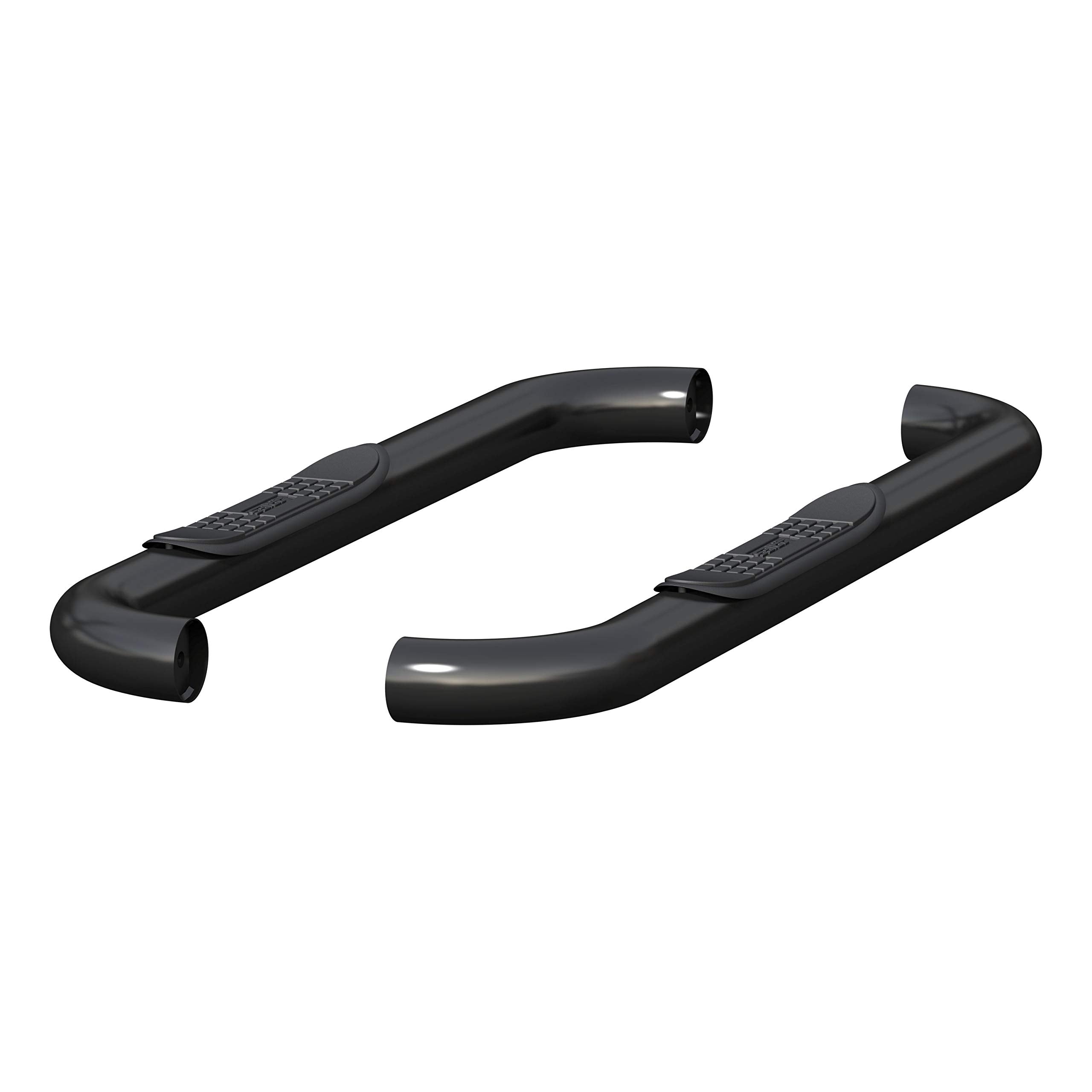 3-Inch Round ARIES Black Stainless Steel Nerf Bars, No-Drill, Fits Select Dodge, Ram 1500, 2500, 3500