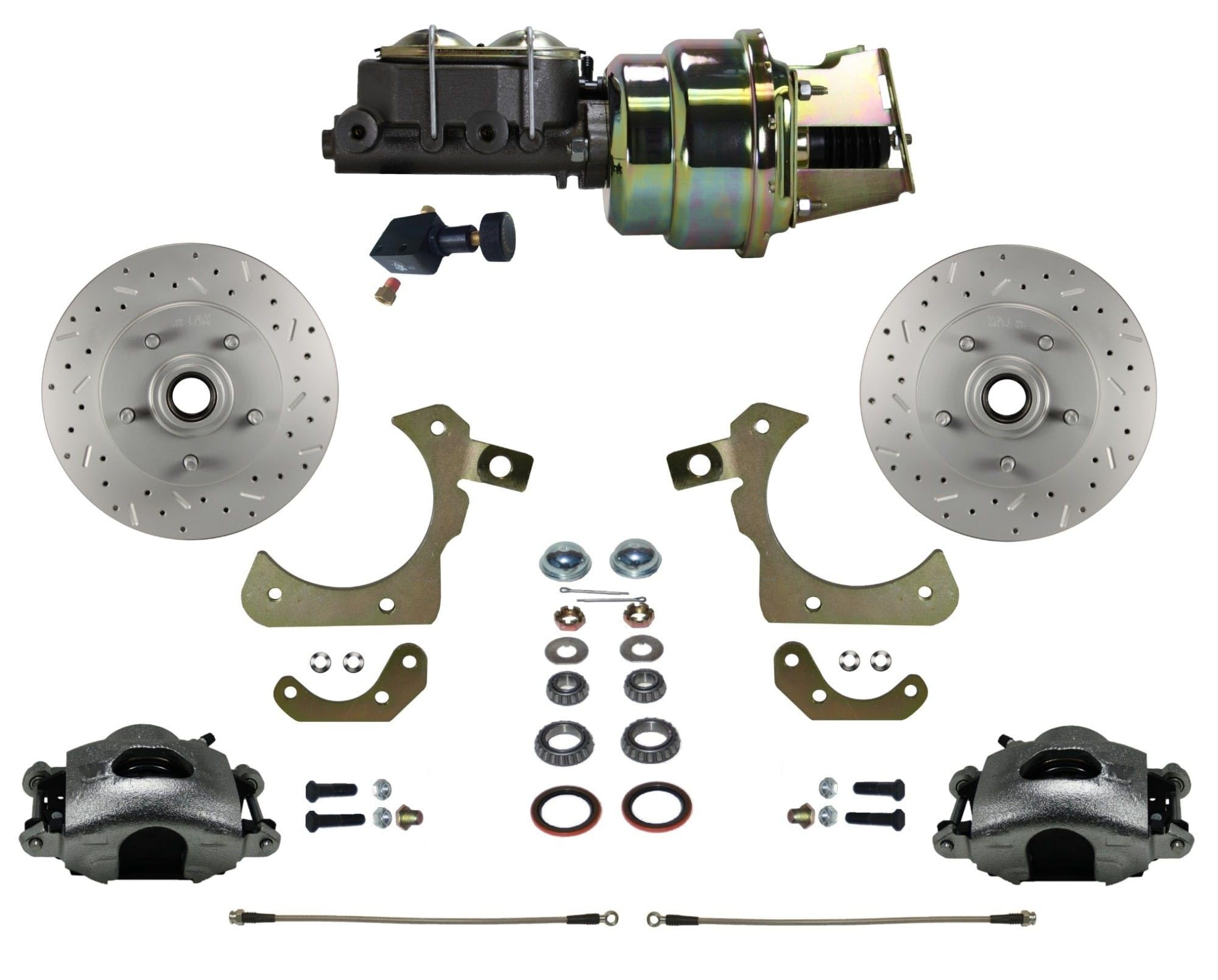 Power Disc Brake Conversion Kit LEED BRAKES With Adjustable Proportioning Valve Maxgrip Xds Front