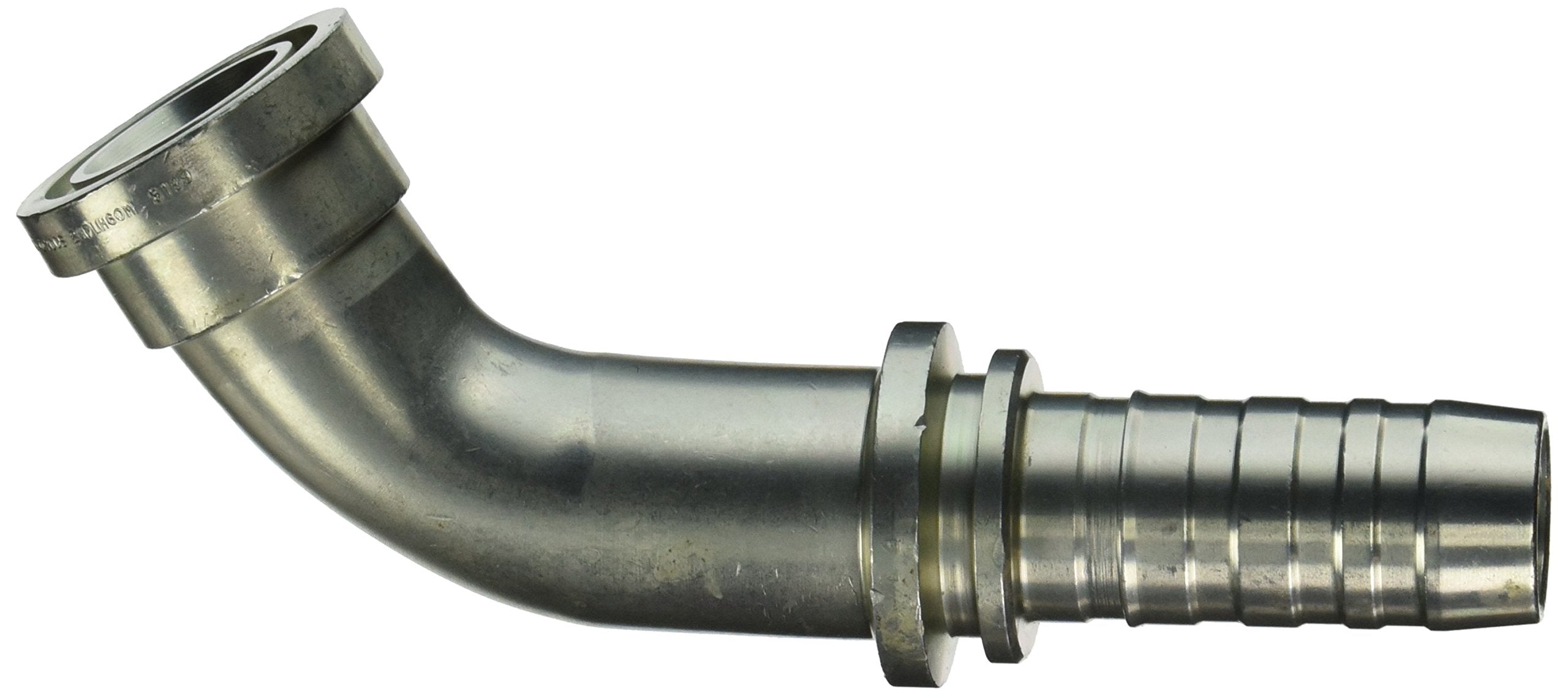 Gates GlobalSpiral 20GS-20FLH60M Couplings, Code 62 O-Ring Flange Heavy, Zinc Plated Carbon Steel, 7.32", 60° Bent Tube, 1 1/4" ID