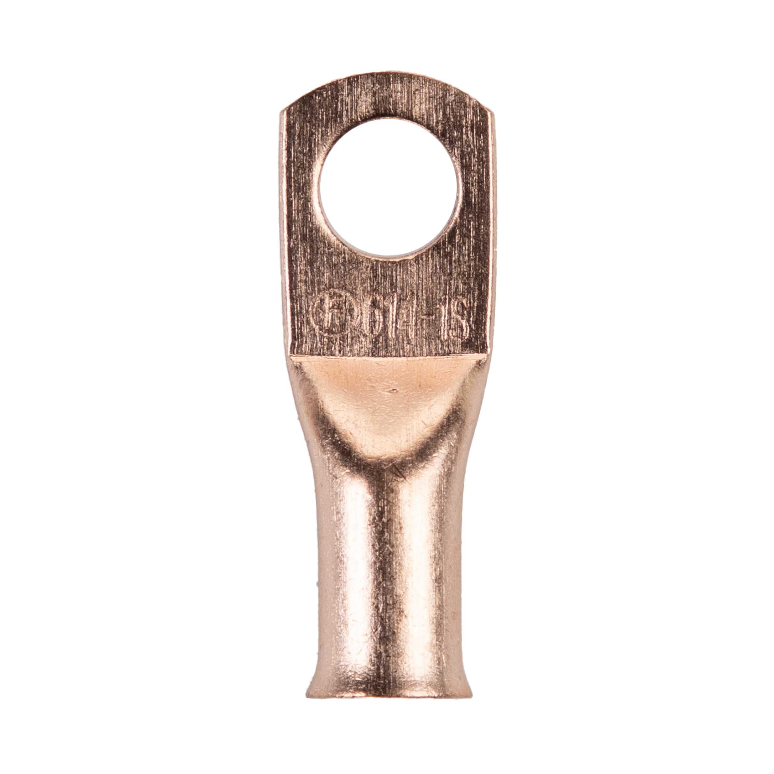 Copper Install Bay Uninsulated Ring Terminal 6 Gauge 1/2 Inch