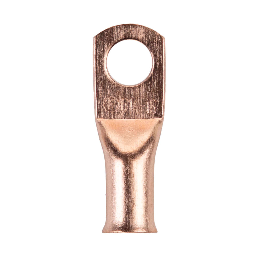Copper Install Bay Uninsulated Ring Terminal 6 Gauge 1/2 Inch