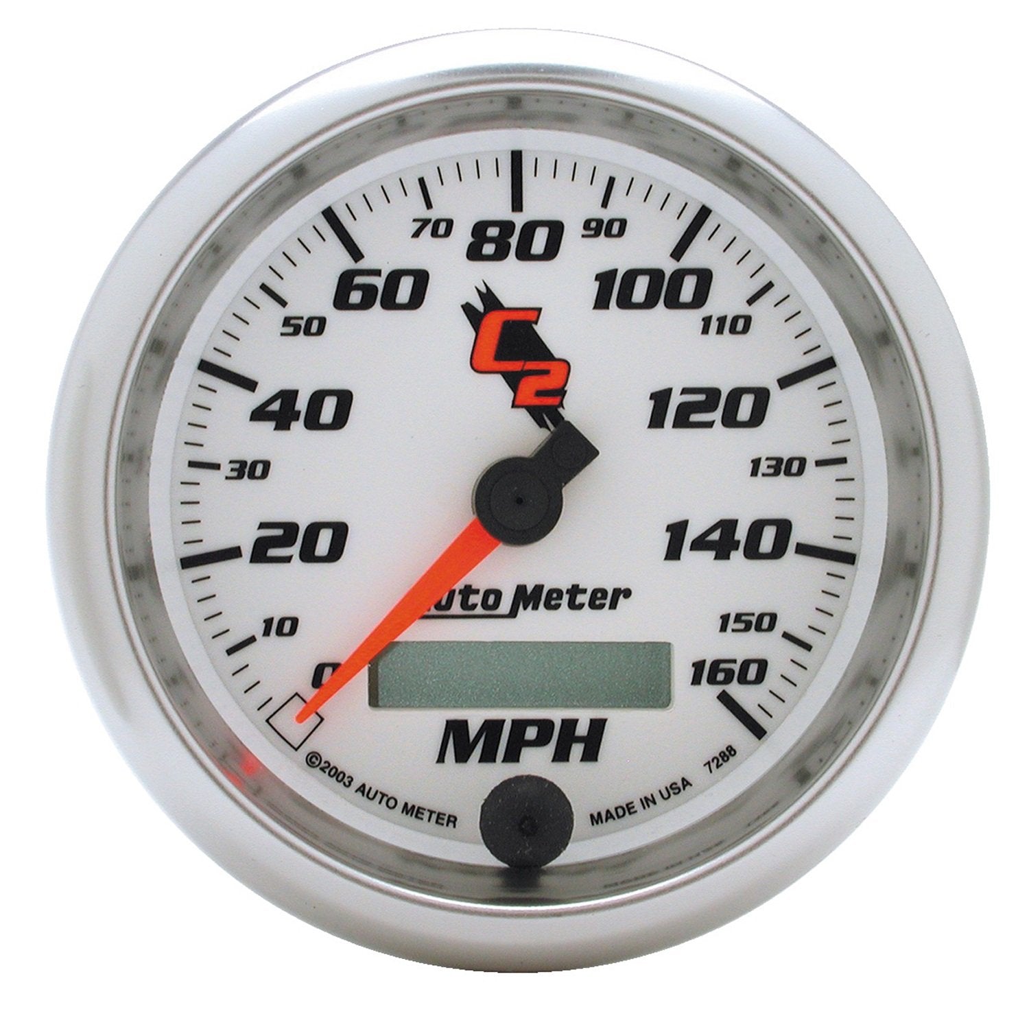 Auto Meter 7288 3-3/8" 160 mph In-Dash Speedometer Electric Programmable C2