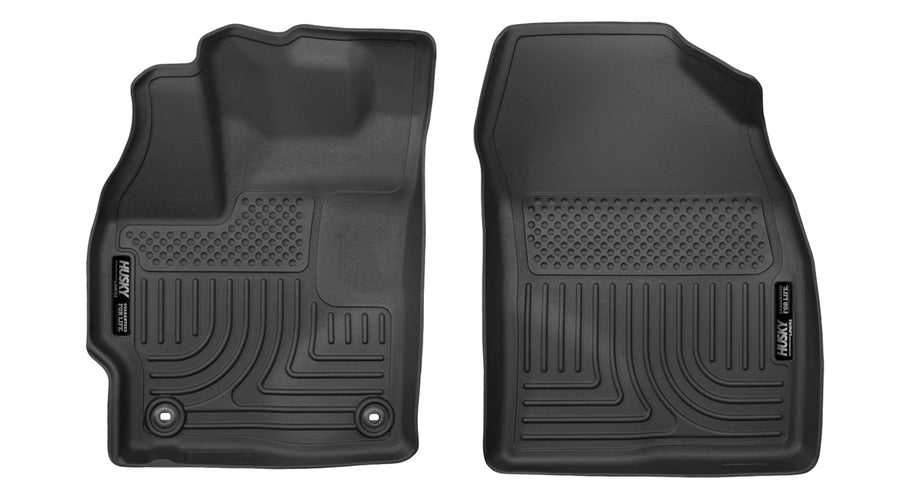 Weatherbeater Husky Liners Floor Mats | Fits 2015 Toyota Prius | Front Row, 2-pc Black - 17341