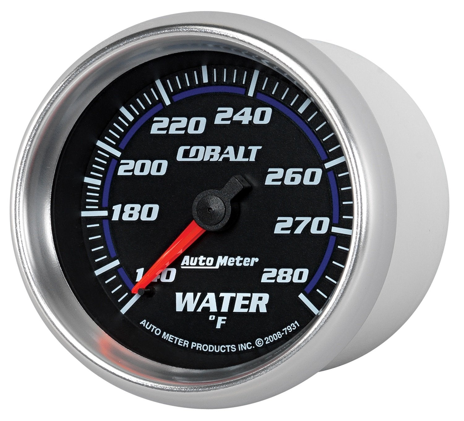 Auto Meter Cobalt 2-5/8" 140-280 Degree F Mechanical Water Temperature Gauge 7931