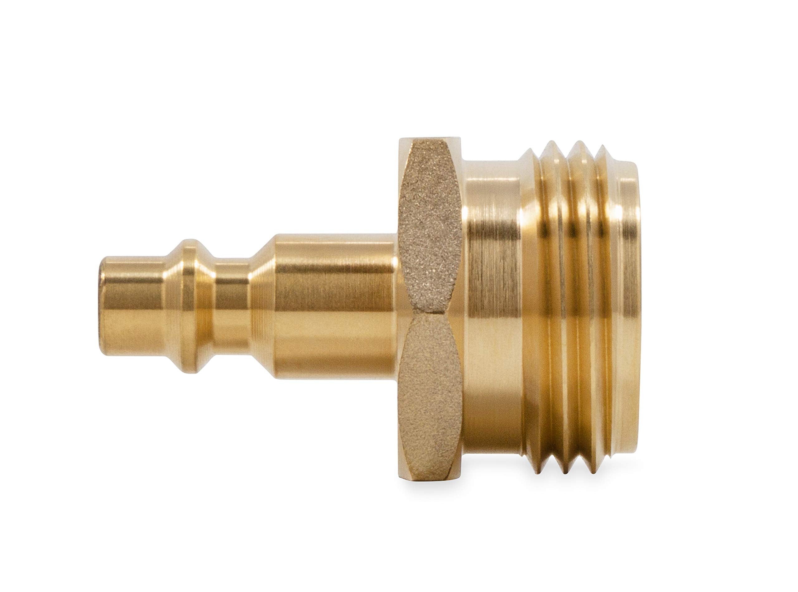 Camco RV Blowout Plug for Winterization - Quick Connect Brass Features - Essential RV Winterization Tool Prevents Freeze Damage (36143)