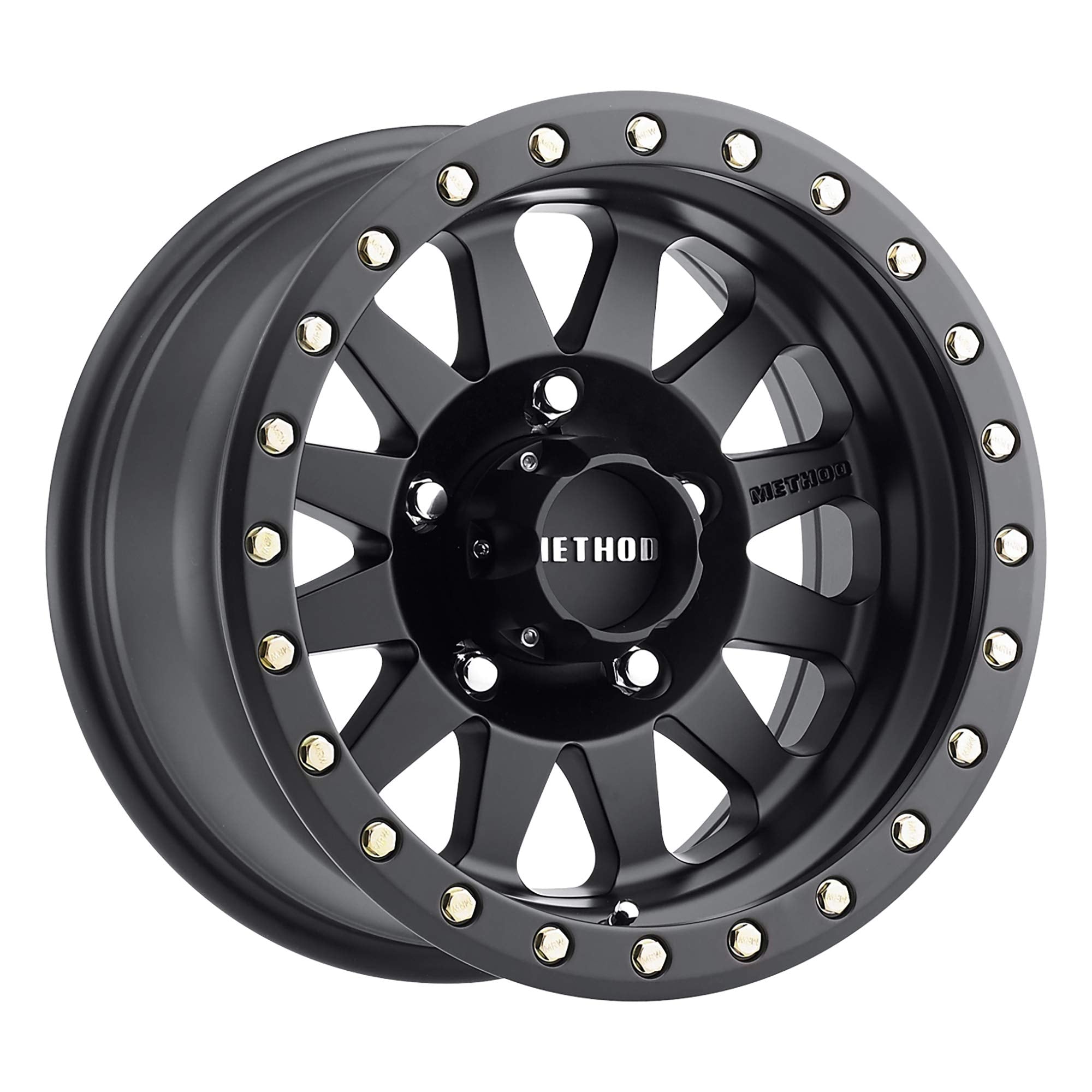 Method Race Wheels 15x8" 304 Double Standard Matte Black 5x4.5", 24mm offset 3.5" Backspace, MR30458012524N