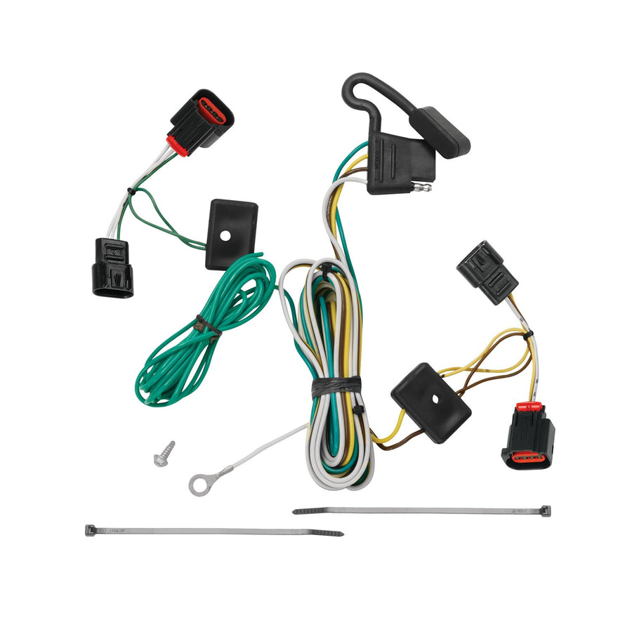 T-One Tekonsha 118490 T-Connector Custom Harness, 4-Way Flat, Compatible with 2009-2012 Volkswagen Routan.