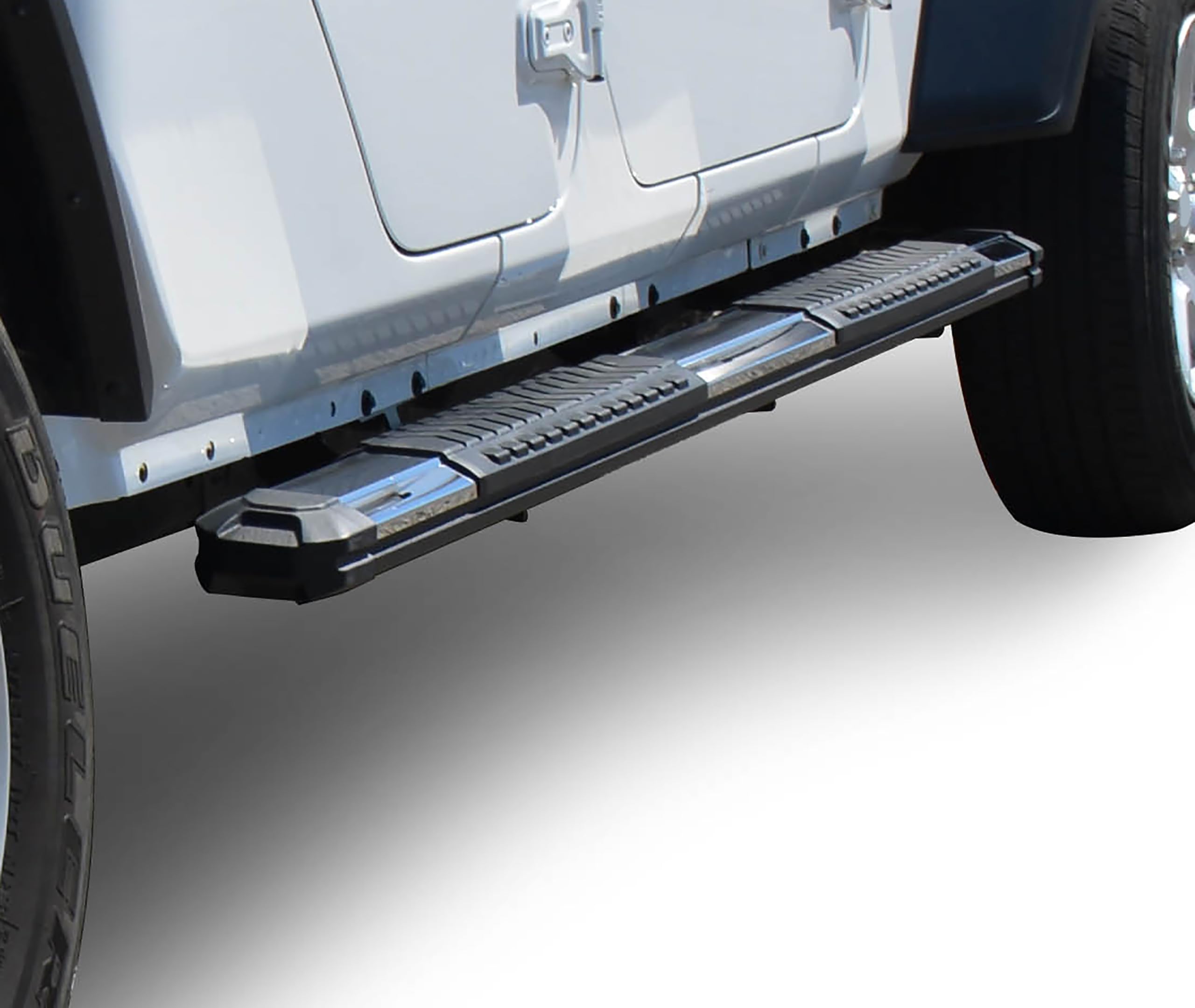 Cutlass Black Horse Running Boards Compatible With 20-25 Sierra,Silverado 2500/3500 HD Double Cab|19-25 Sierra,Silverado 1500 Double Cab|22-25 Sierra,Silverado 1500 Limited Double Cab-RN-GMSIL-79-19