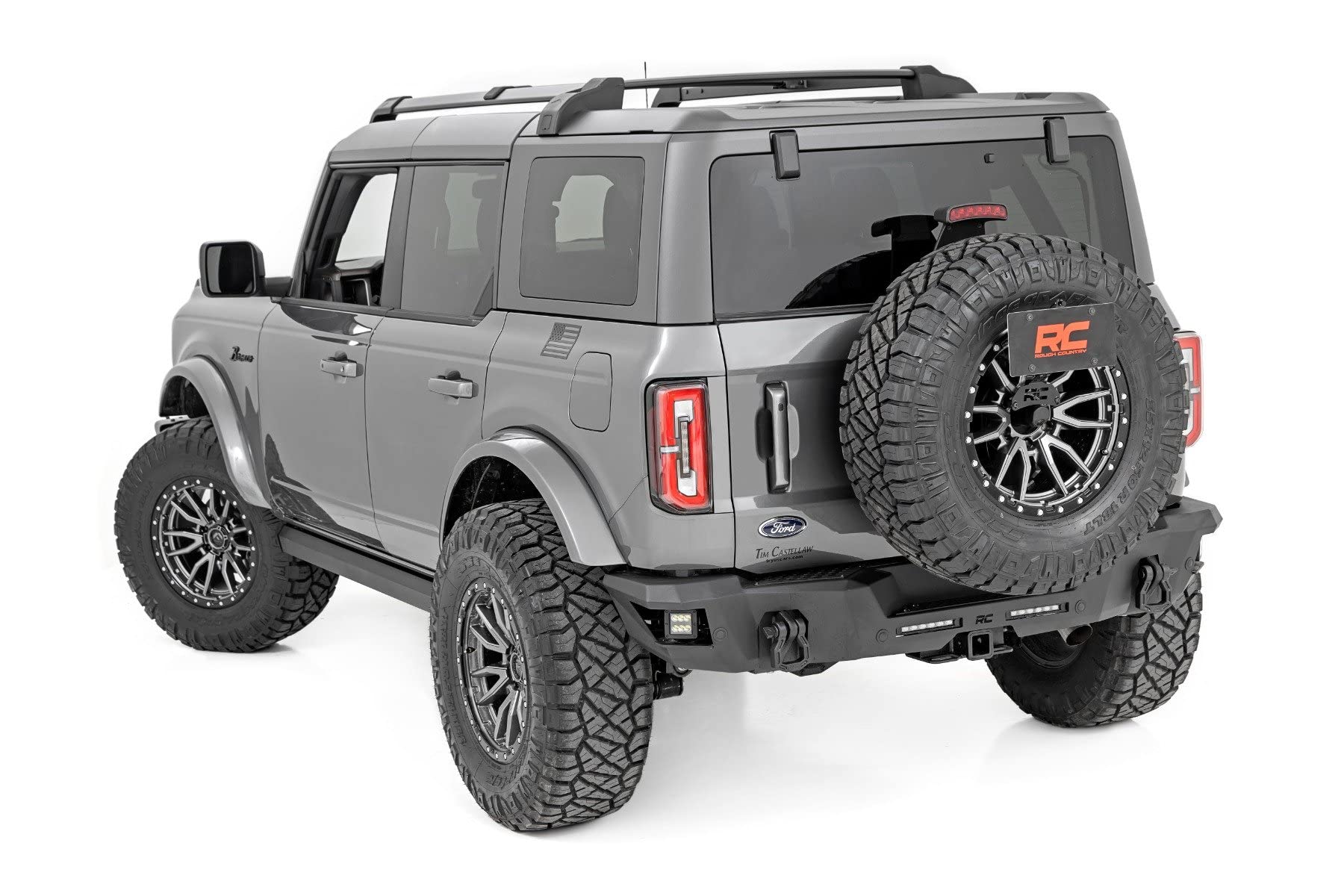 Rough Country Heavy Duty Rear LED Bumper for 2021-2024 Ford Bronco - 51091