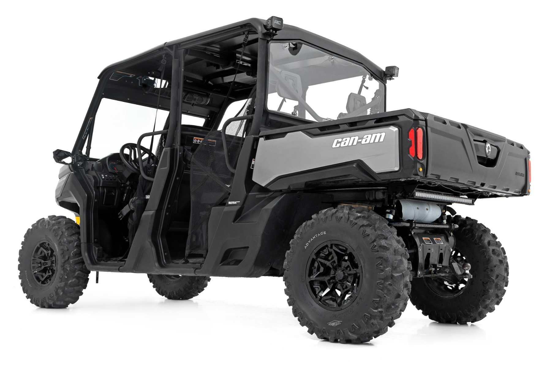 Rough Country Rear Panel Cab for Can-Am Defender HD 8/HD 9/HD 10 - Scratch Resistant, Easy Install