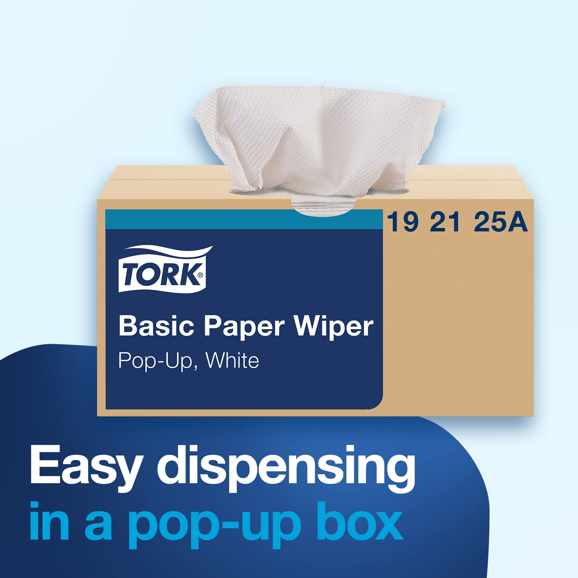 Tork Paper Towels Value White, Pop-up Box, 110 Paper Towels per Pack, 18 Packs