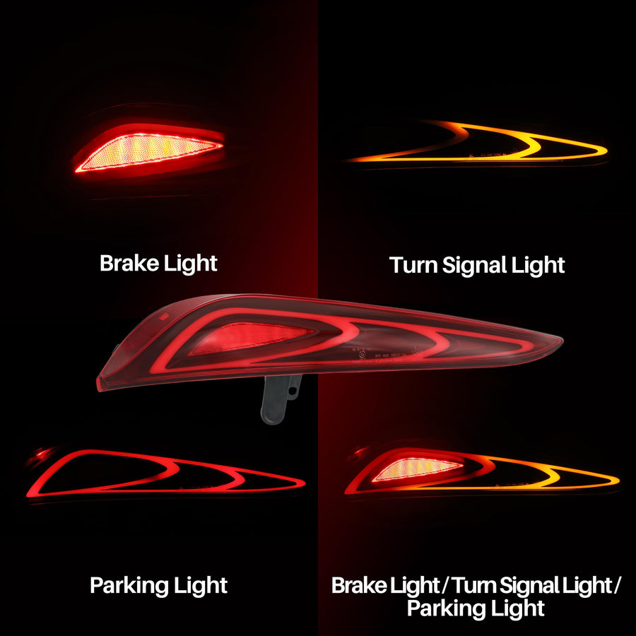 LUXX-Series Alpharex LED Tail Lights Compatible With 20-25 Supra FT-1 Style Vivid Red