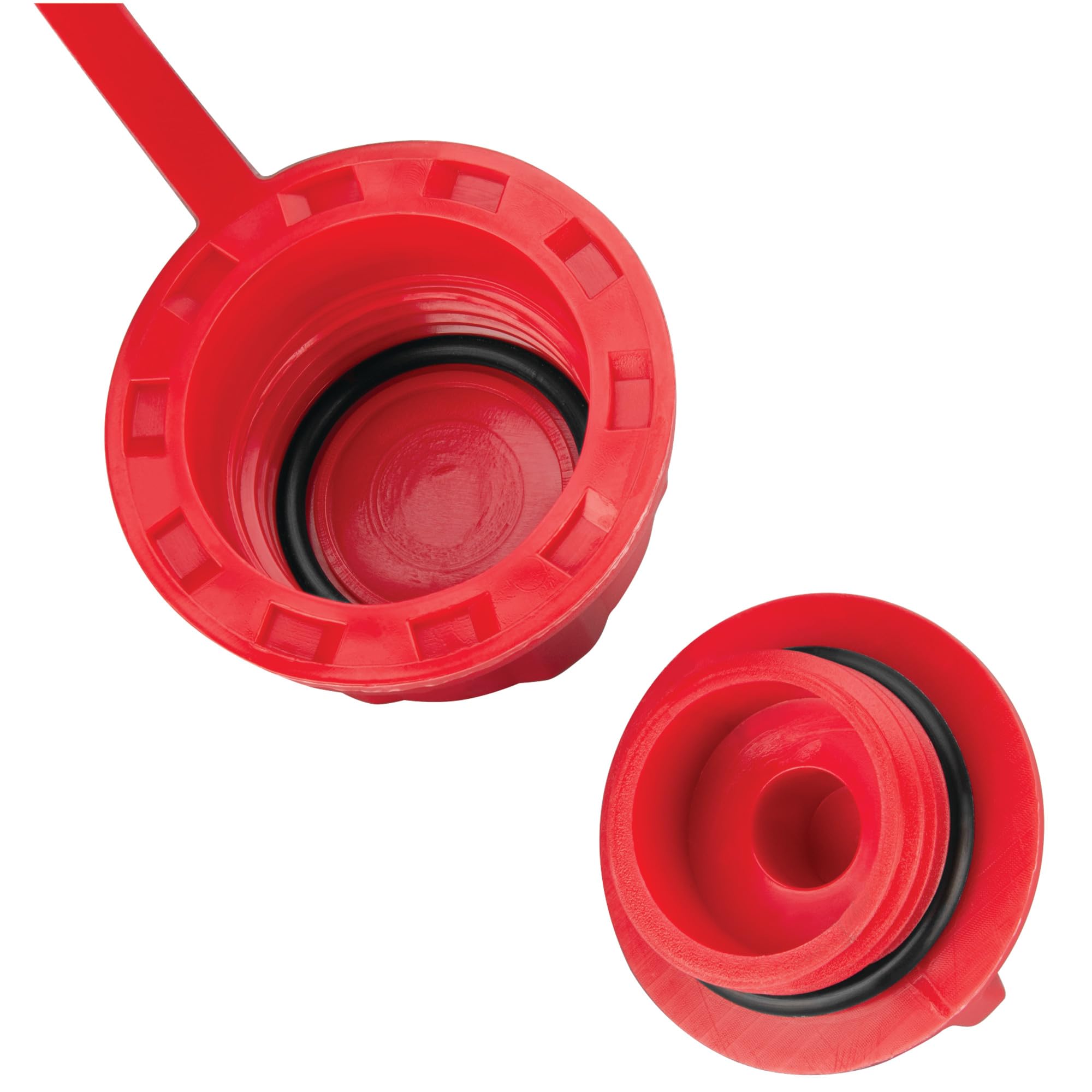10-Quart Performance Tool W4076 Oil Drain Container, Deep Drain Well, Integrated Handle, Sealing Rubber Gaskets, Black