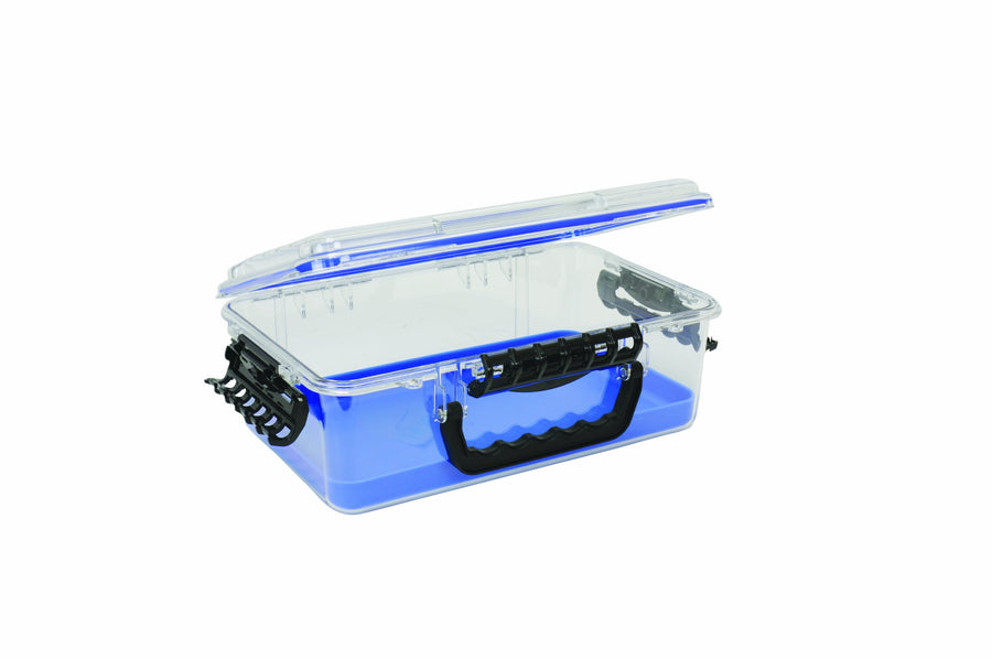 3700 Plano Guide Series Field Box Waterproof Case, Blue, Large, Waterproof Dry Box with Wrist Strap for Boat, Kayak, and Camping, Outdoor Gear Storage, One Size