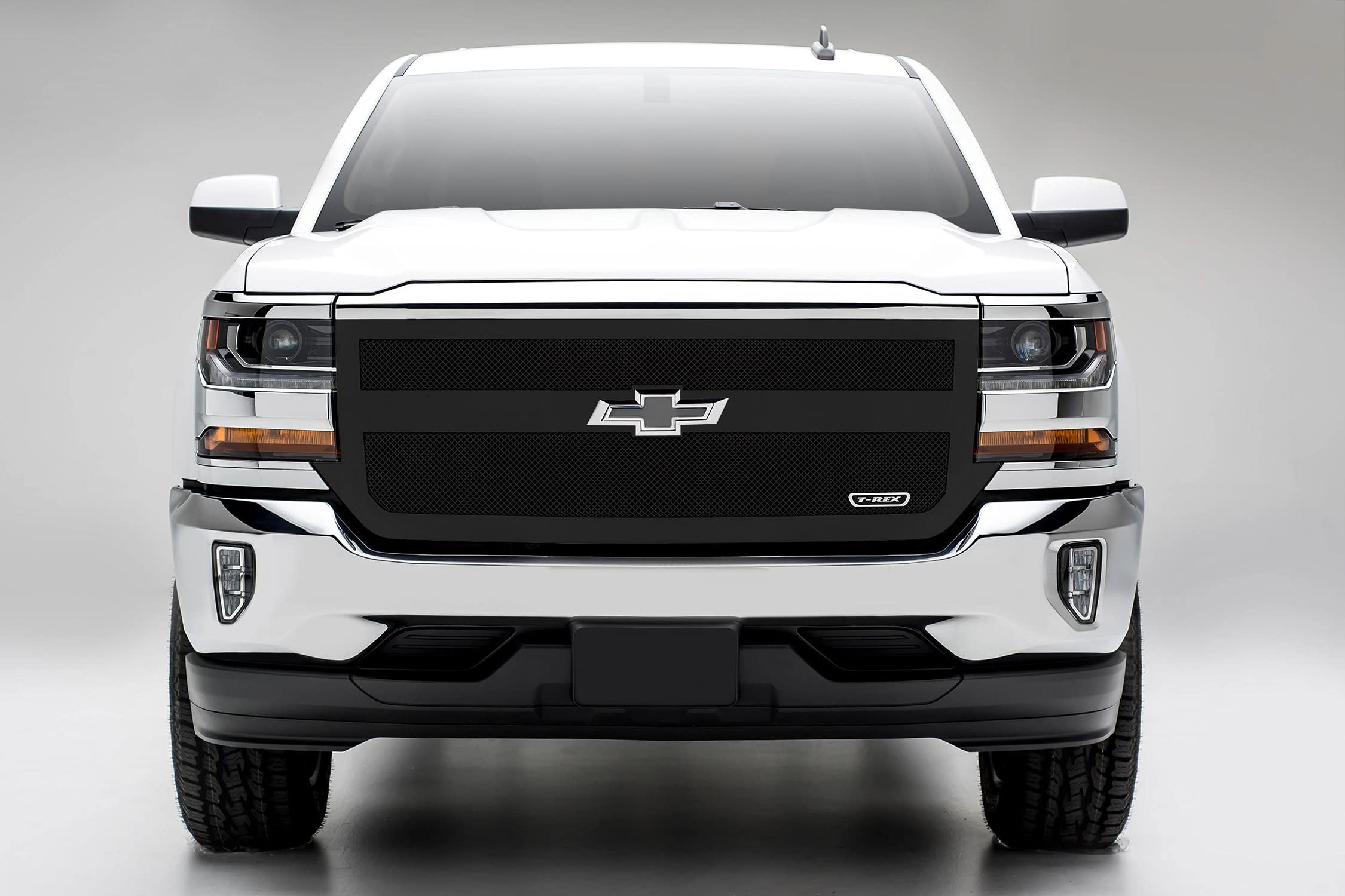 2016-2018 Silverado 1500 T-Rex Grilles Upper Class Series Main Grille, Black, 1 Pc, Replacement, 1 Bar Design - PN #51131