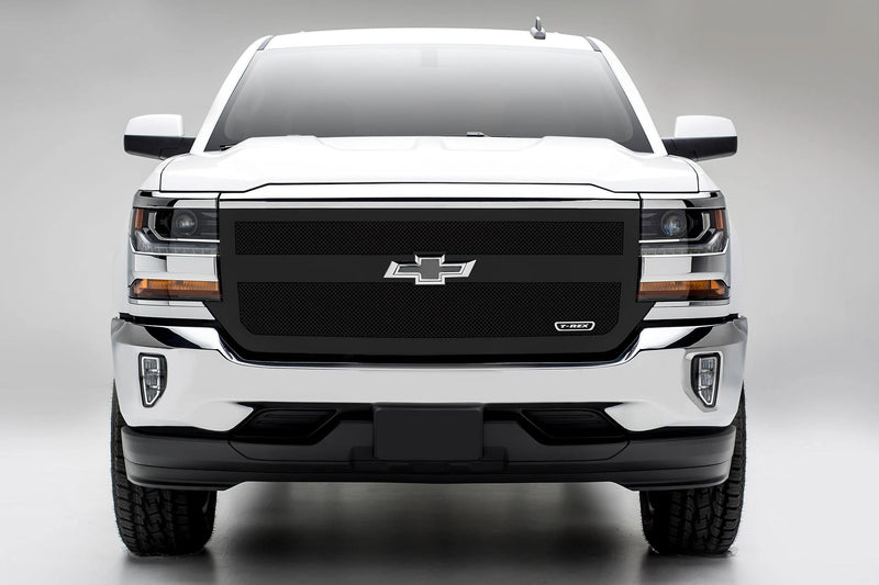 2016-2018 Silverado 1500 T-Rex Grilles Upper Class Series Main Grille, Black, 1 Pc, Replacement, 1 Bar Design - PN #51131