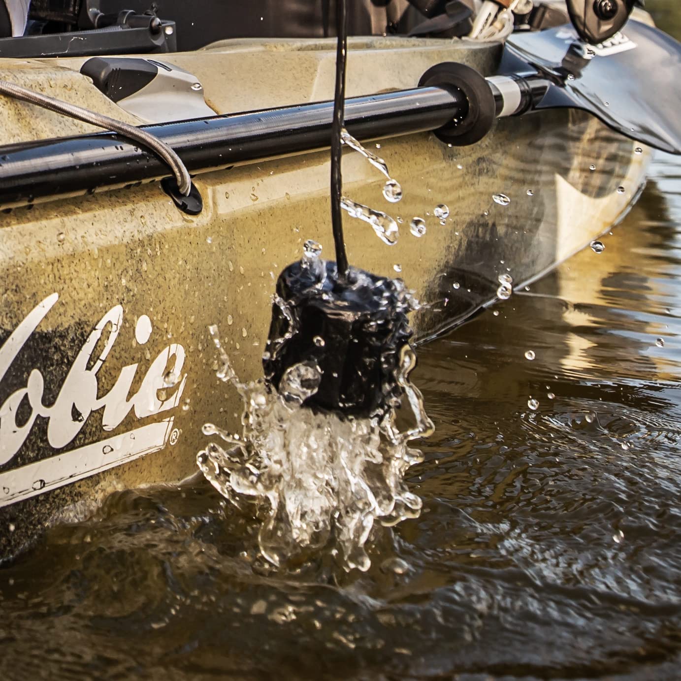 Walleye Mini HYDROWAVE Electronic Fishing Call Package for Docks and Small Boats - Passive and Frenzy Sound Modes - Stimulate a Feeding Frenzy and Attract More Fish Black