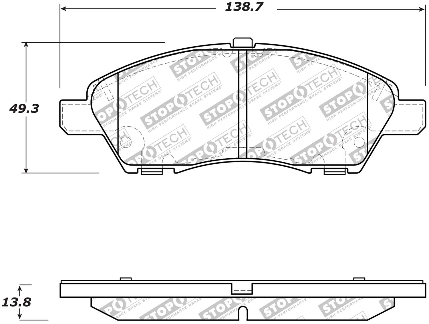 Brake Pads StopTech 305.15920 Street Select with Hardware