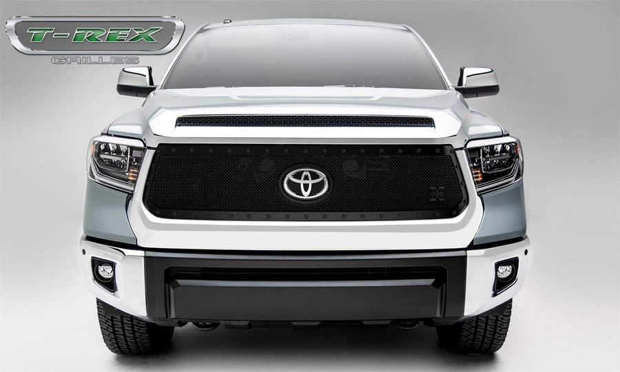 T-Rex Grilles Stealth X-Metal Grille 2018-2021 Tundra, Black, 1 Pc, Replacement, Black Studs, Does Not Fit Vehicles with Camera - PN No. 6719661-BR