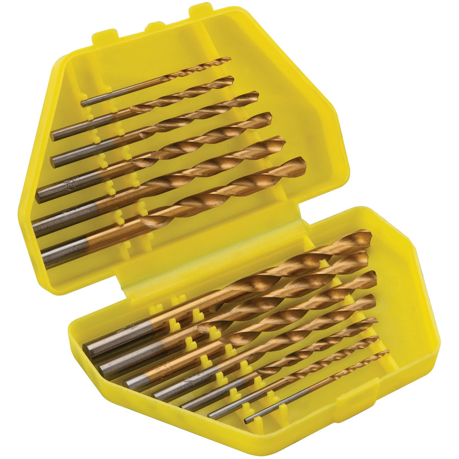 1 16-Piece Performance Tool 1459 Handy Plastic Storage Case for 1/16 to 1/4-Inch Bit Sizes Precision DIY Tasks and Repair Jobs