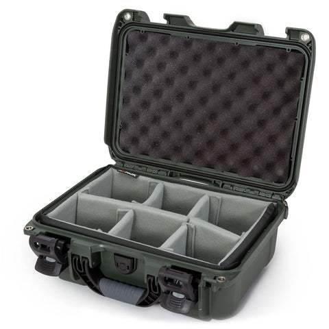 Waterproof Nanuk 915 Hard Case with Padded Dividers - Olive
