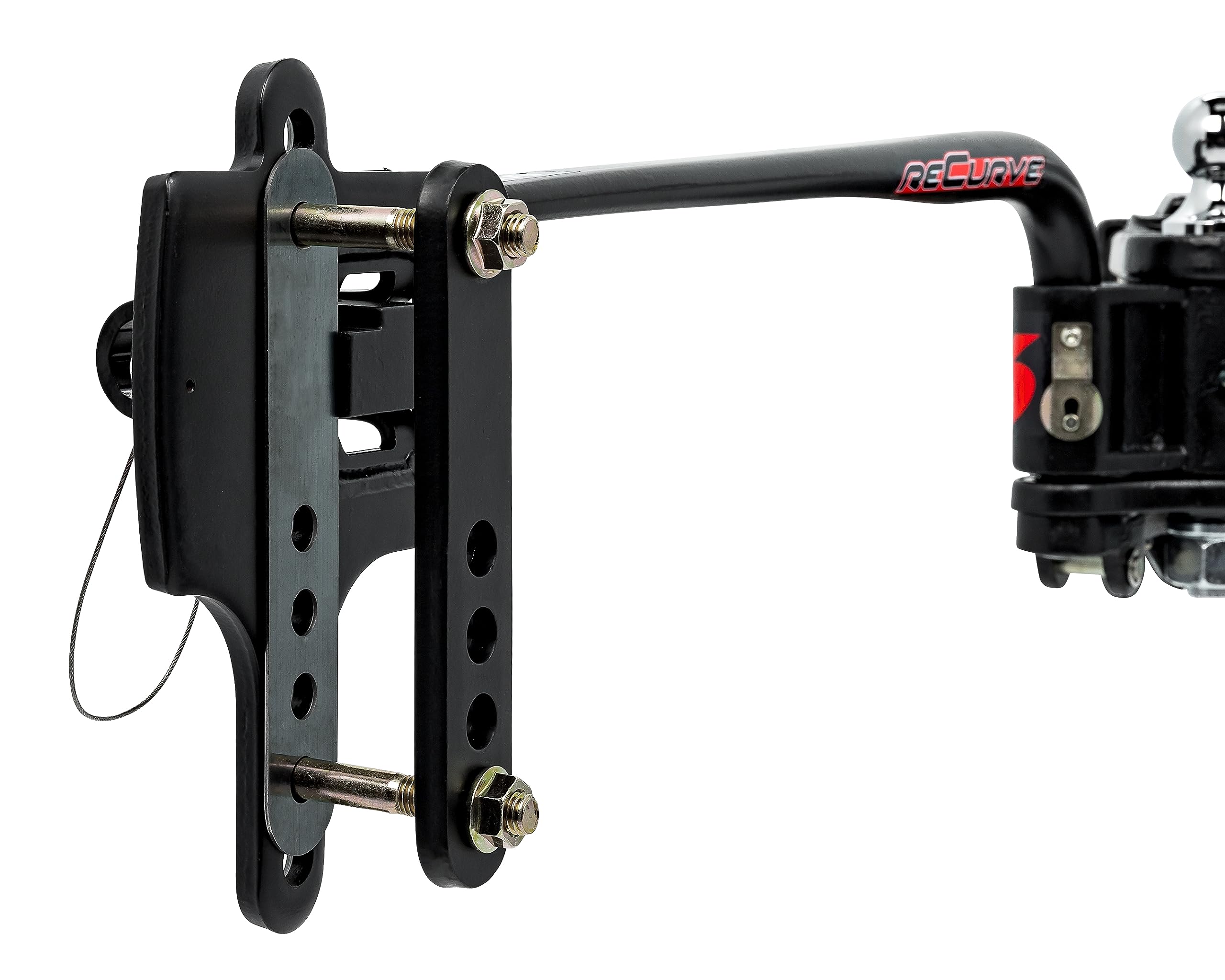 Eaz-Lift Camco ReCurve R6 600lb Camper/RV Weight Distribution Hitch - Features Premium Adaptive Sway Control & Includes 2" Hitch Ball w/8,000lb Max Rating - 800lb Max Tongue Weight Rating (48779)