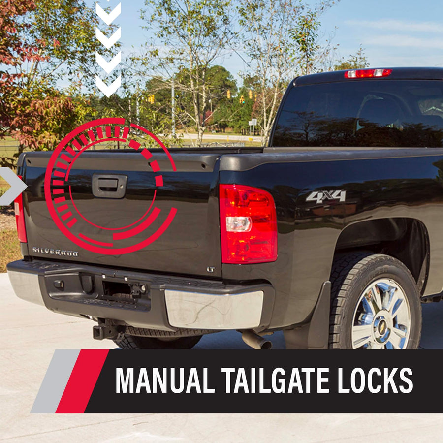 Pop & Lock Manual PL1310 Black Tailgate Lock for Chevy/GMC (New Body)