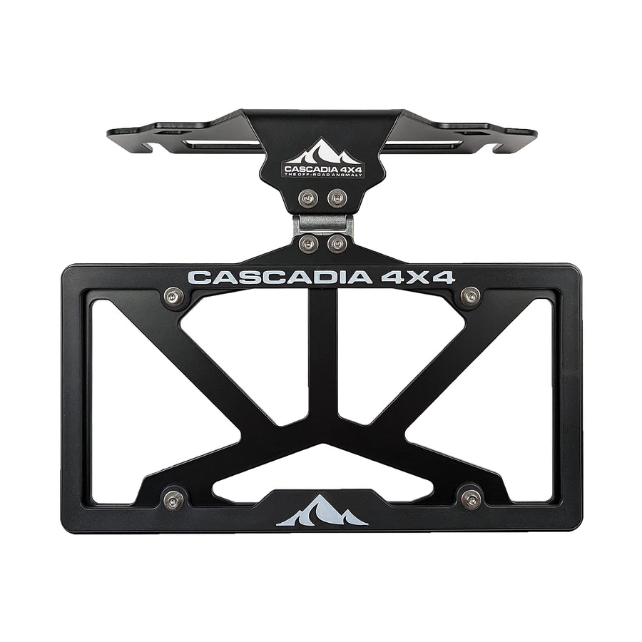 Winch License Plate Mounting System Cascadia 4x4 Flipster V3 | Hawse, Roller, Recessed Fairlead