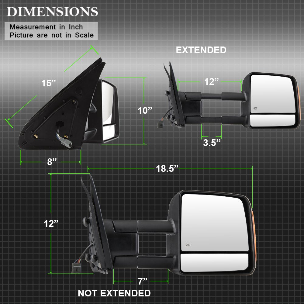 Mirror Xtune, 1 Pack MIR-TTUN07S-PWH-SET