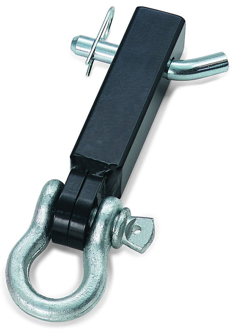 Steel WARN 62041 Receiver Shackle Bracket D-Ring Mount , BLACK