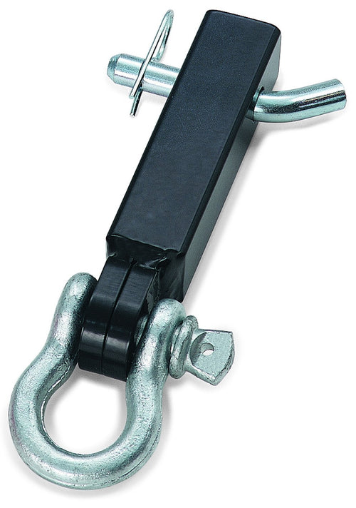Steel WARN 62041 Receiver Shackle Bracket D-Ring Mount , BLACK