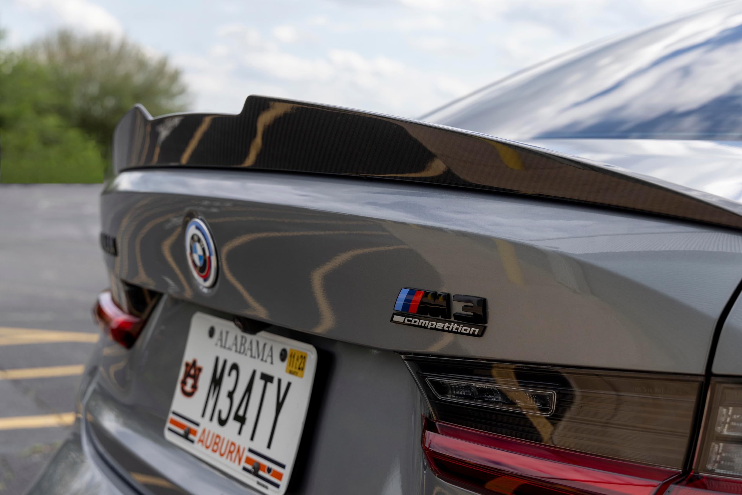 Dinan Performance D980-0031 Rear Deck Spoiler - Gloss Twill Carbon Fiber