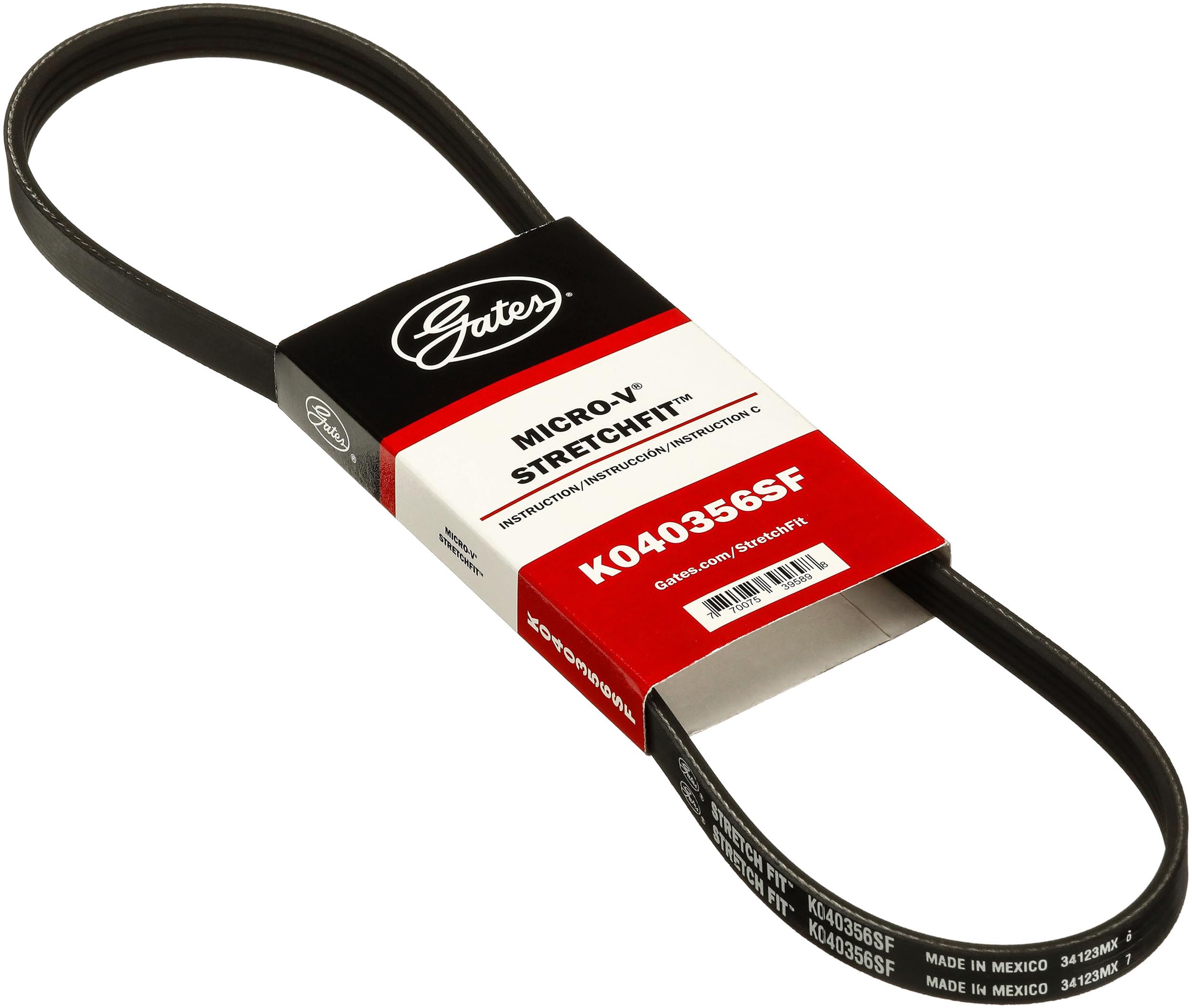 K040356SF Gates Stretch Fit Micro-V Serpentine Drive Belt