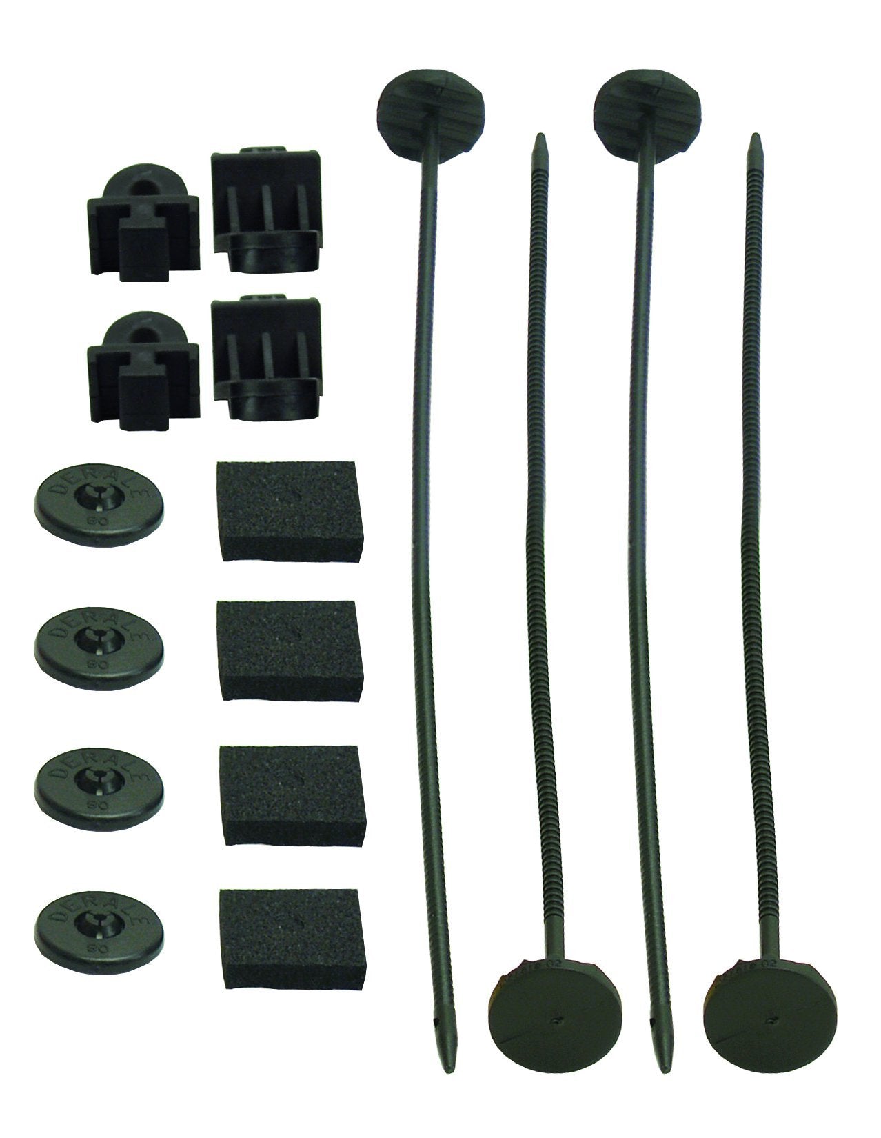 Derale Autostyle 16744 Plastic Rod Mounting Kit, Black
