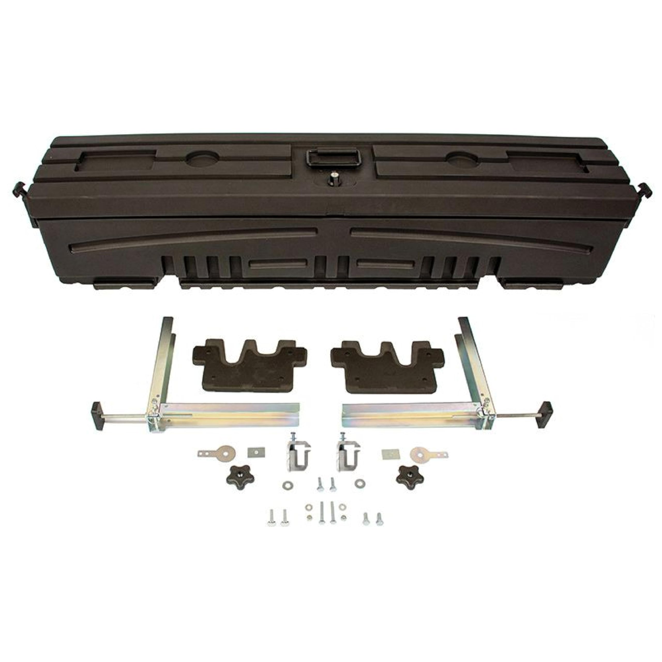 DuHa Humpstor 70801 Side Toolbox and Gear Storage fits Trucks with Toppers and Caps | Black Heavy-Duty Tool Box | Includes Mounting Hardware and Dividers