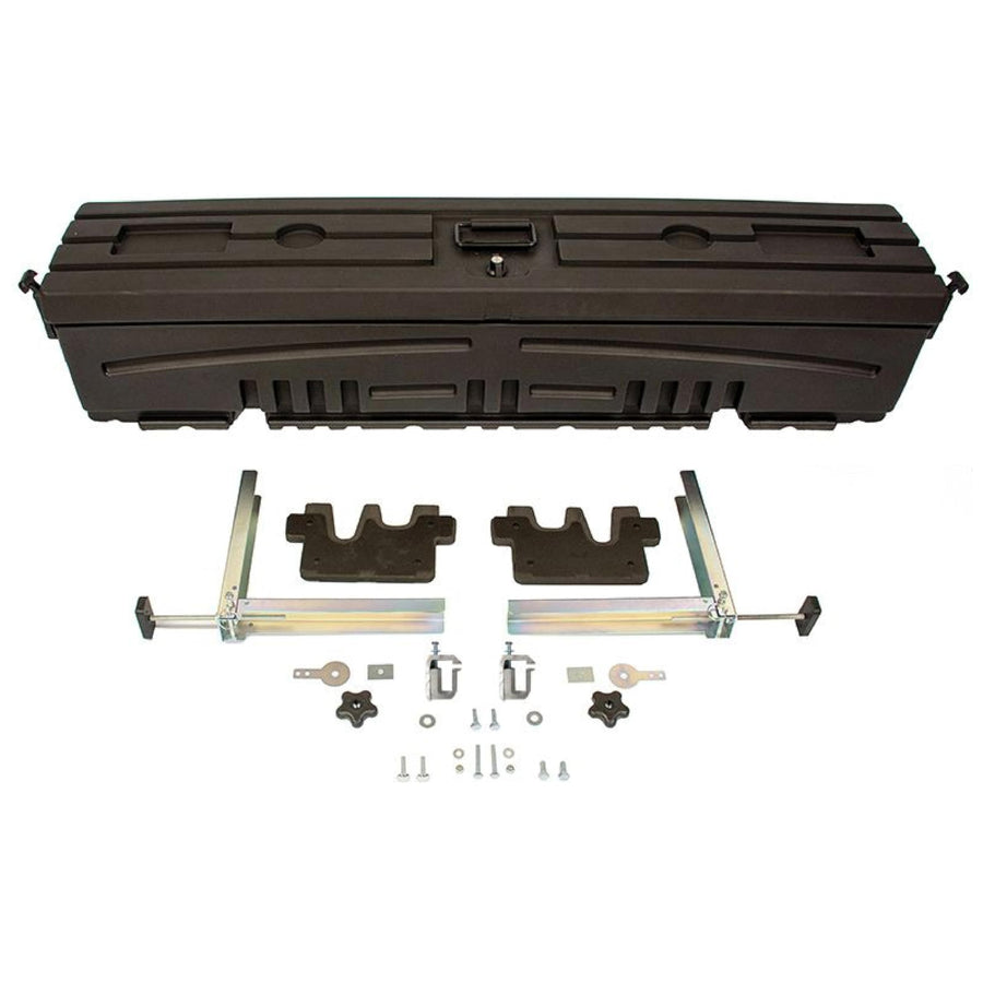 DuHa Humpstor 70801 Side Toolbox and Gear Storage fits Trucks with Toppers and Caps | Black Heavy-Duty Tool Box | Includes Mounting Hardware and Dividers